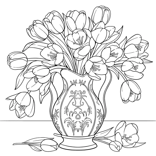 Tulips in a Vase