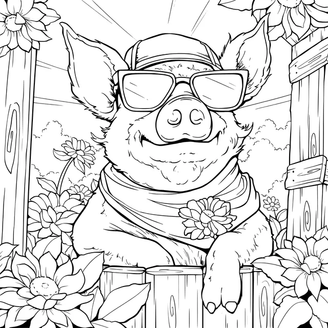 Stylish Pig