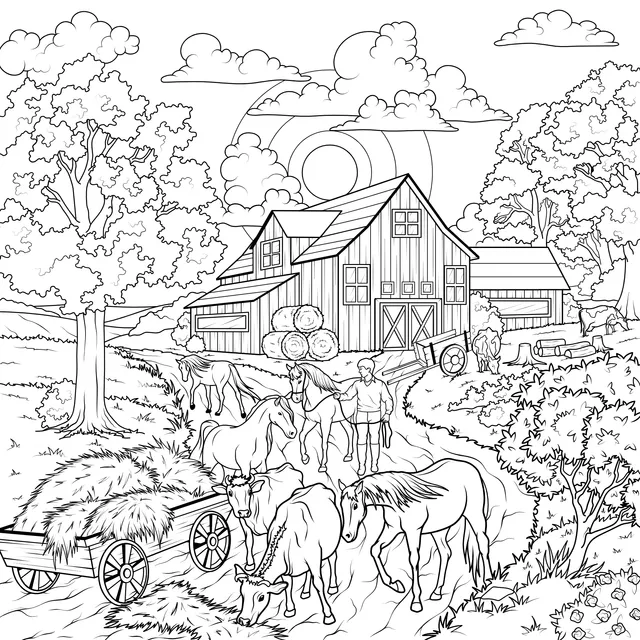 Idyllic farm life