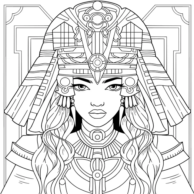 Woman dressed in ancient Egyptian style