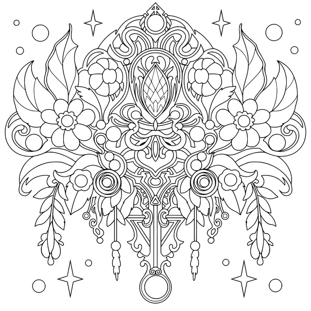 Gorgeous Jewelry and Floral Pattern