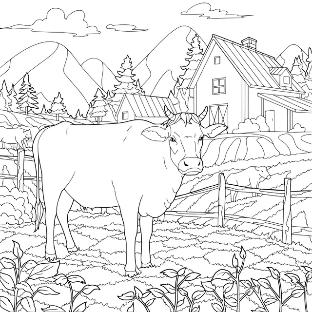 Cow in the Countryside
