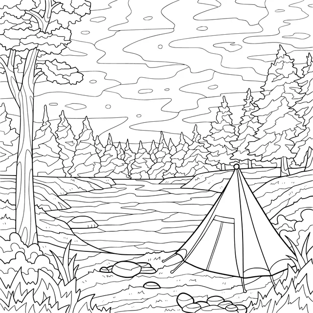 Camping by the River