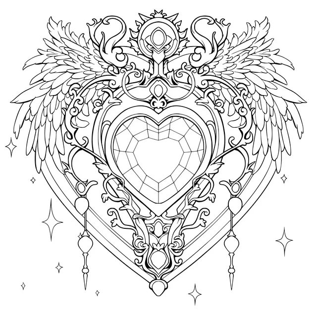 Gorgeous Heart - shaped Magic Badge