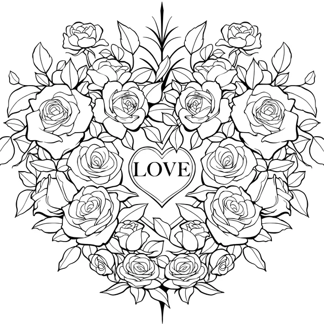 Rose Heart Pattern