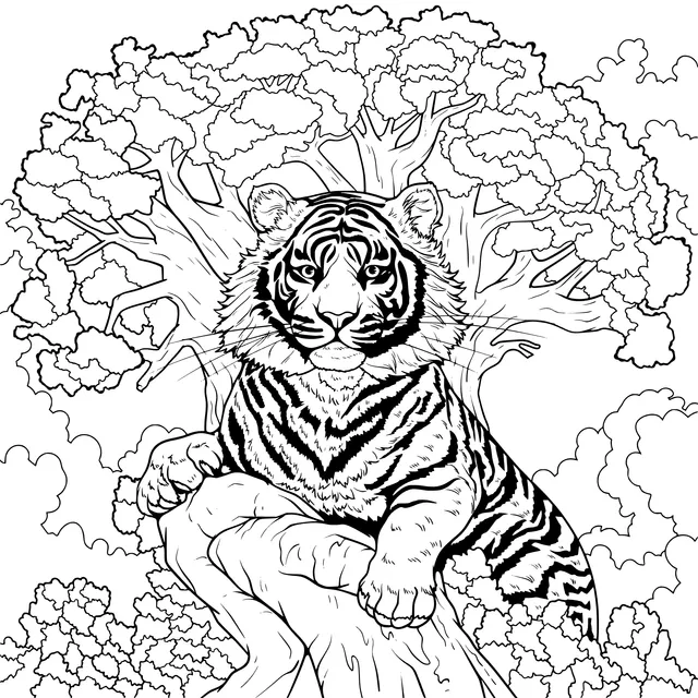 Tiger under the Tree