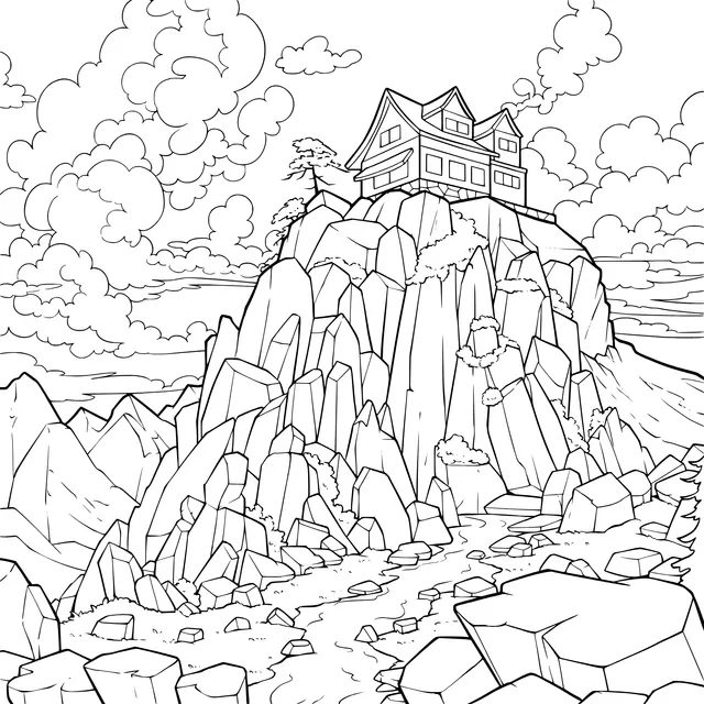 Cottage on the Mountain Peak