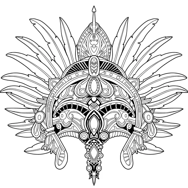 Gorgeous Feathered Headdress