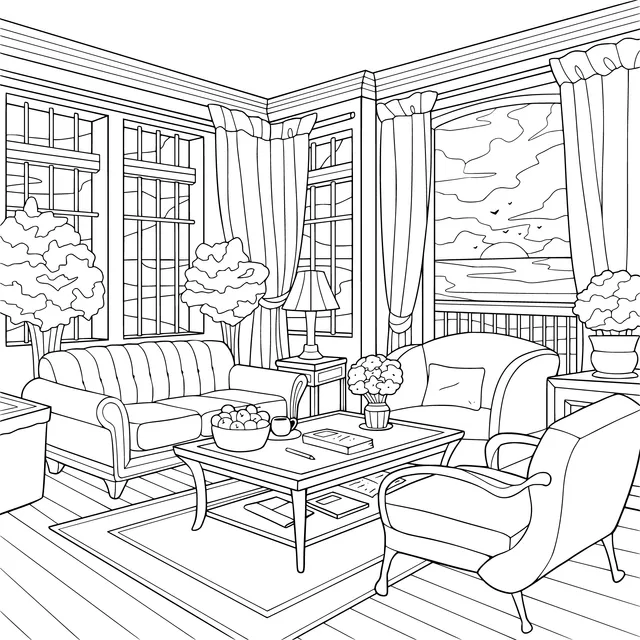Cozy living - room scene