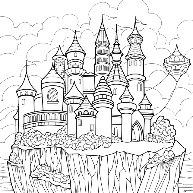 Fairy - tale Castle on a Cliff