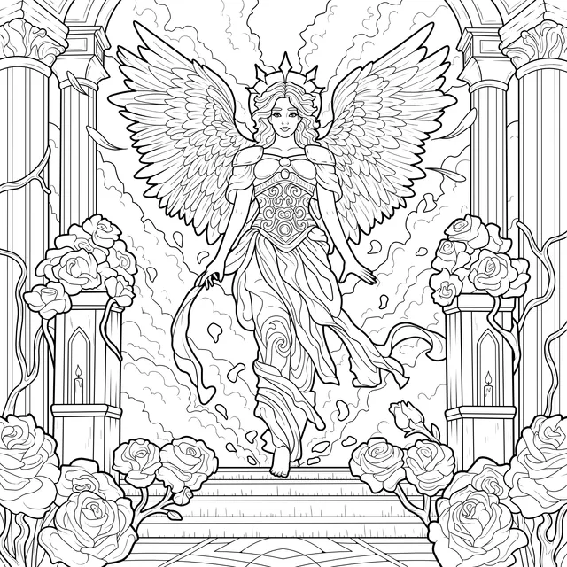 Winged Goddess with Scepter