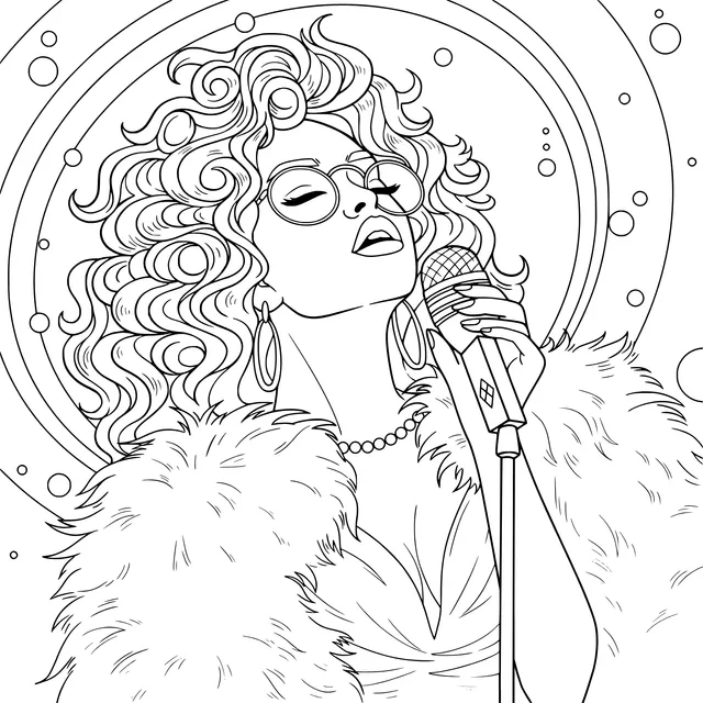 Stylish Lady Singing