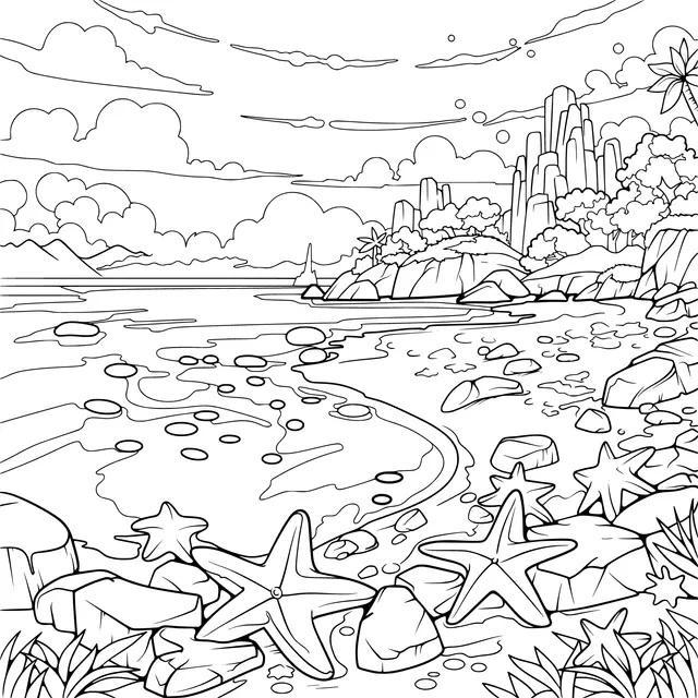 Fantasy Beach Scenery