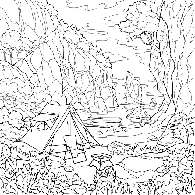 Campsite in Coastal Canyon