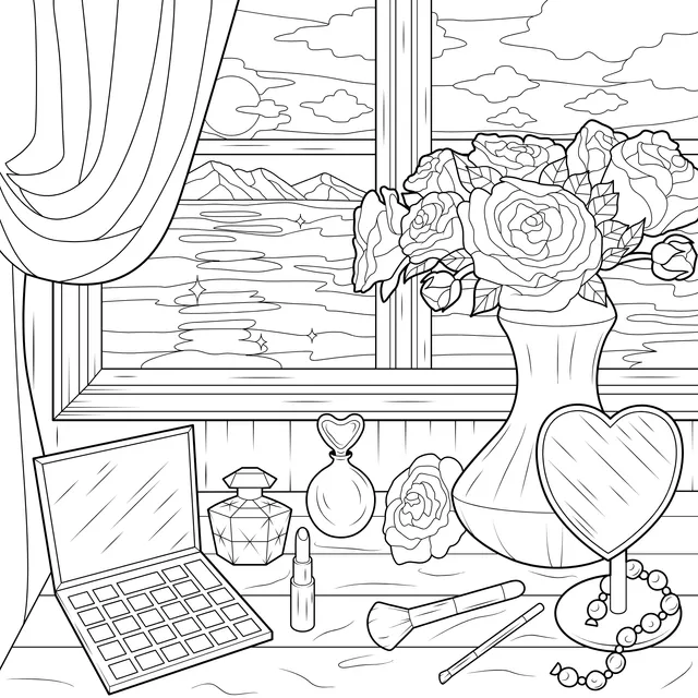Beauty Products by the Window