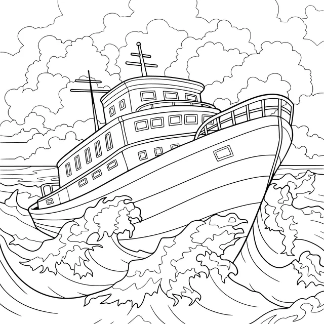 Ship in the Waves