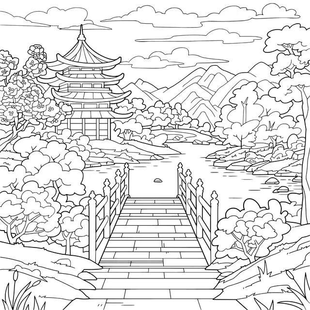 Chinese Garden Landscape