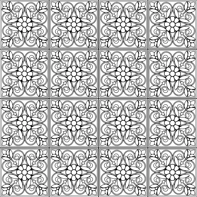 Colorful Floral Tile Patterns