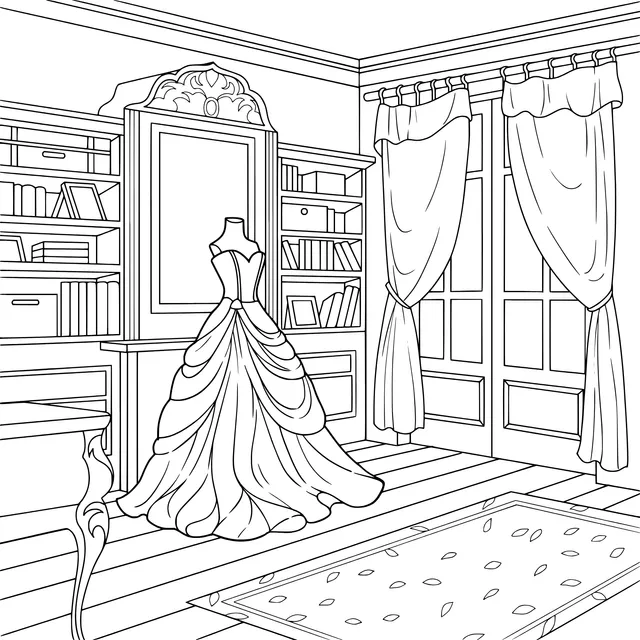 Room with a Gorgeous Gown