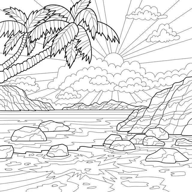 Tropical Seaside Scenery