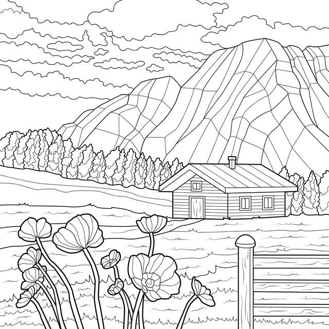 Rural Cottage in the Mountains