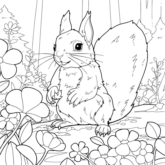 Squirrel in the Forest