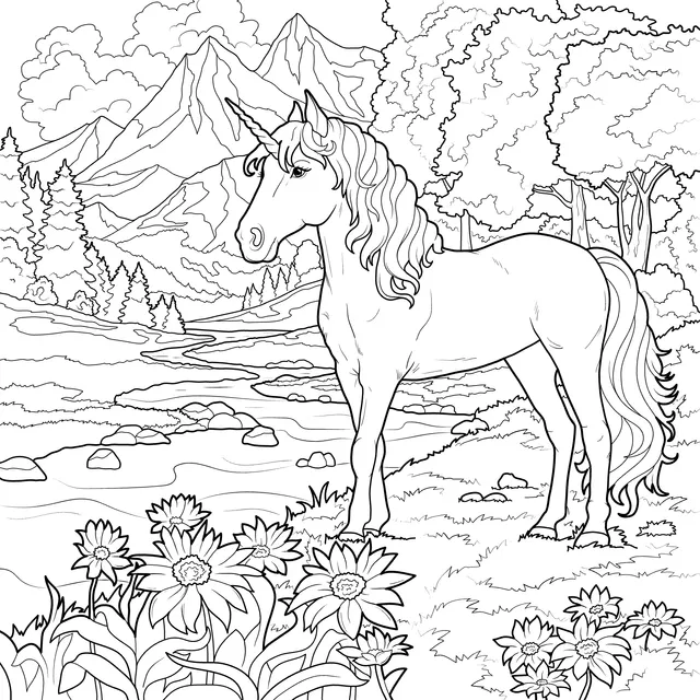 Unicorn by the Stream
