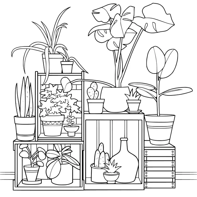 Indoor Green Plant Landscape