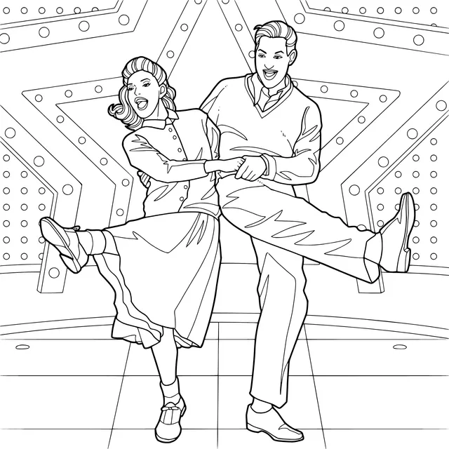 Vintage - style dancing partners