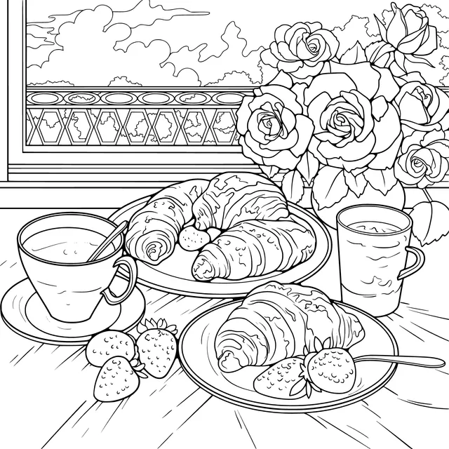 Breakfast Time on the Balcony