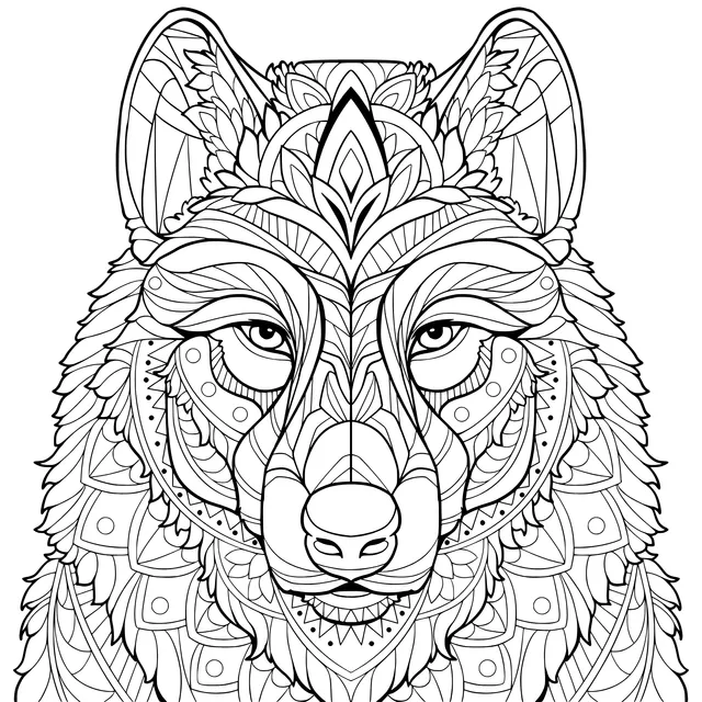 Exquisite Wolf - Head Pattern