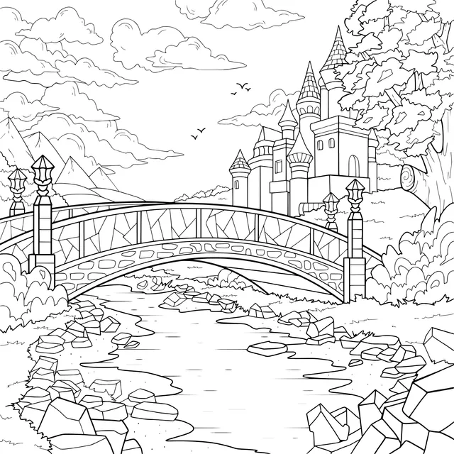 Fairytale - like Castle Landscape