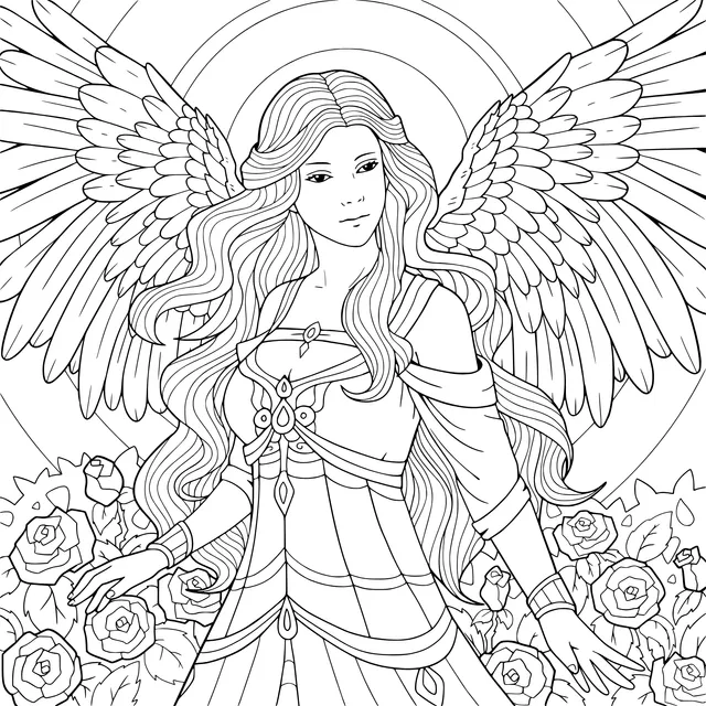 Angel in the Flower - bed