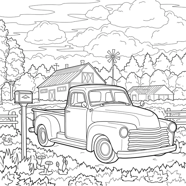 Rural Truck Landscape