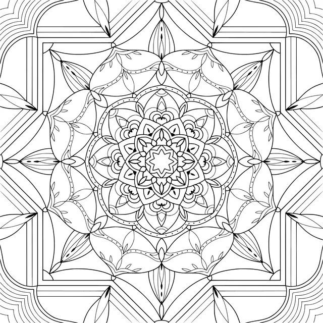Colorful Geometric Mandala Pattern
