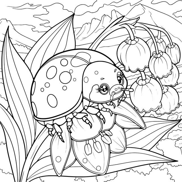 Ladybug on the Flower