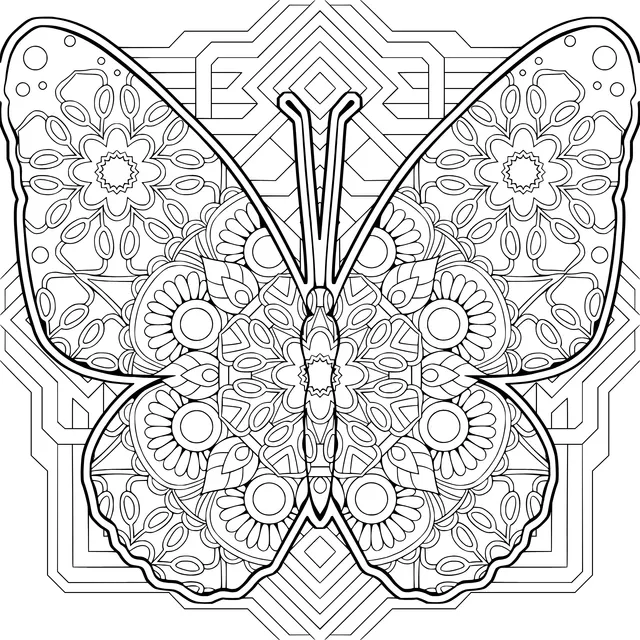 Colorful Patterned Butterfly