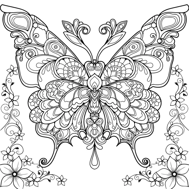 Colorful Patterned Butterfly