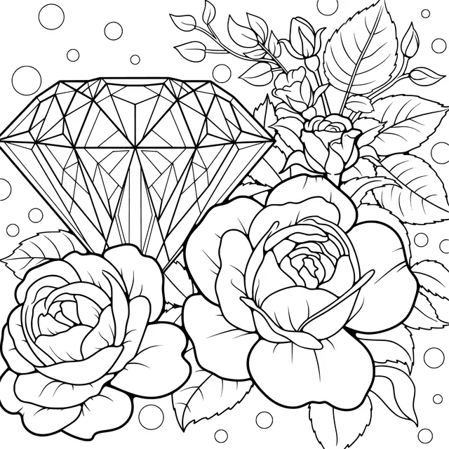 Diamond and Roses