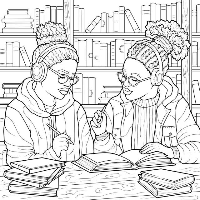 Study Partners in the Library