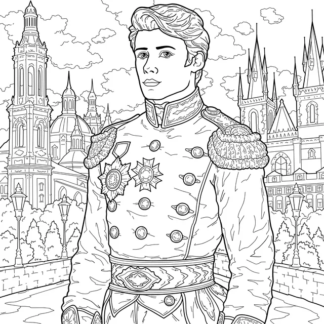 A Prince in Ornate Military Attire