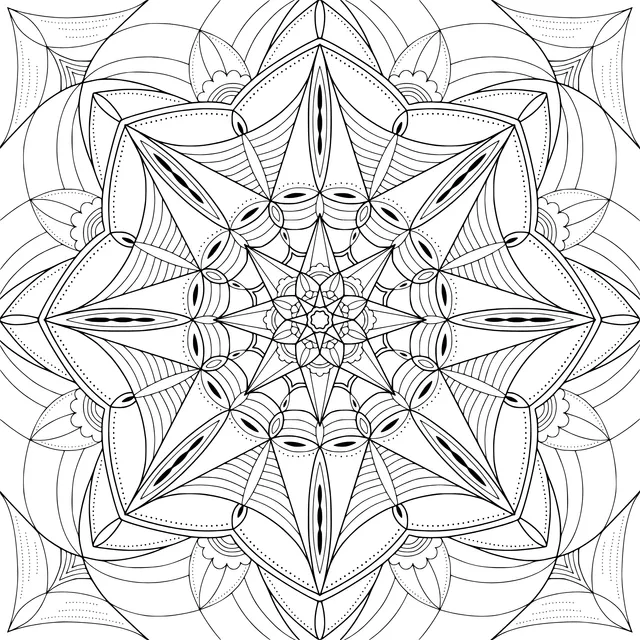 Colorful Geometric Mandala Pattern