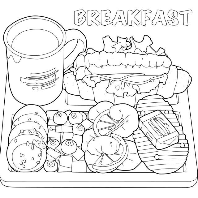 Delicious Breakfast Illustration