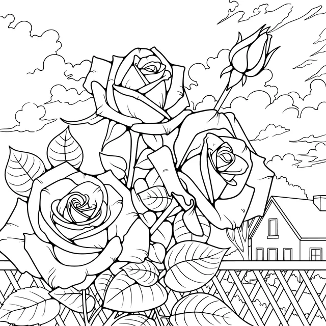 Roses by the Fence