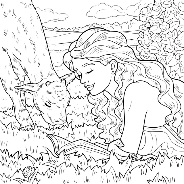 Reading Time on the Grass