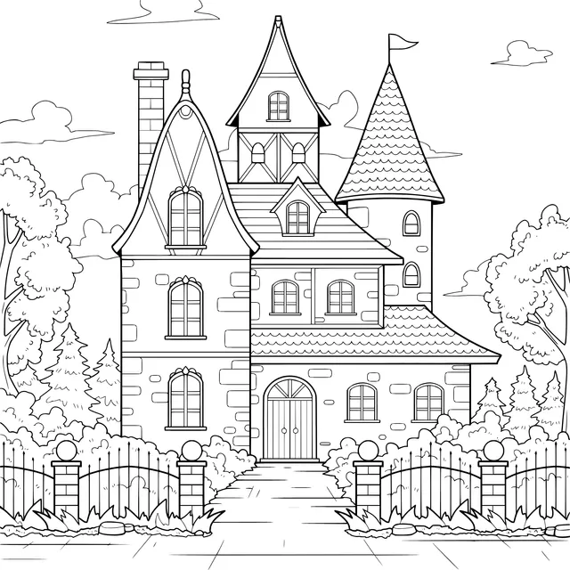 Fairy - tale style castle