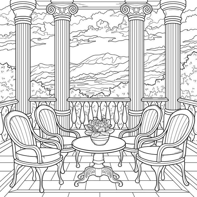 A Relaxing Space on the Terrace