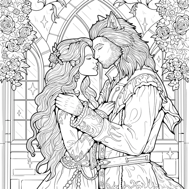 The Romantic Kiss of Beauty and the Beast