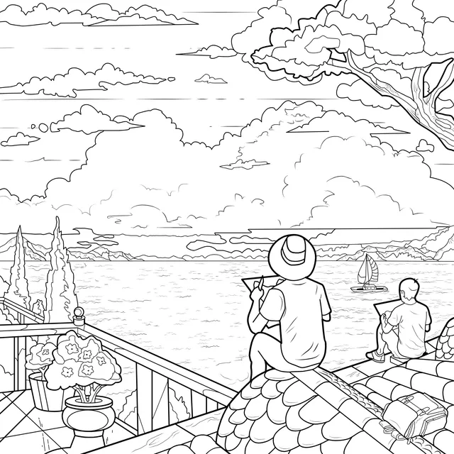 Pleasant Time on the Roof