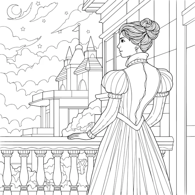 Princess Gazing at the Castle